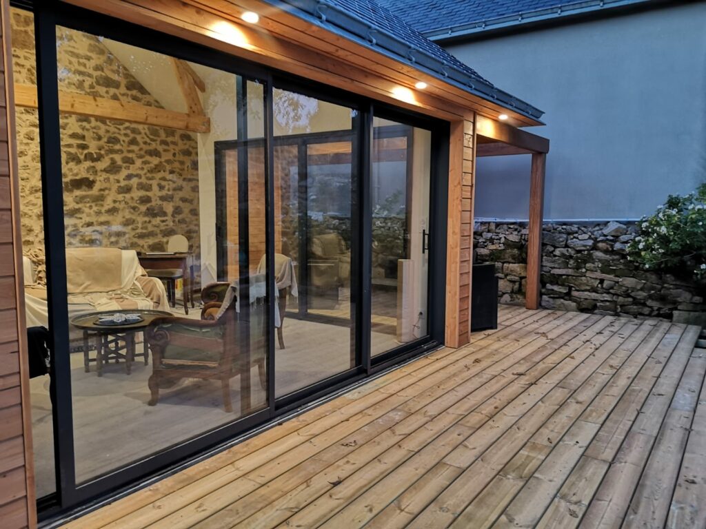extension en ossature bois à la Turballe