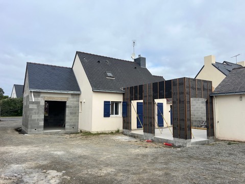 double extension de maison à la Turballe